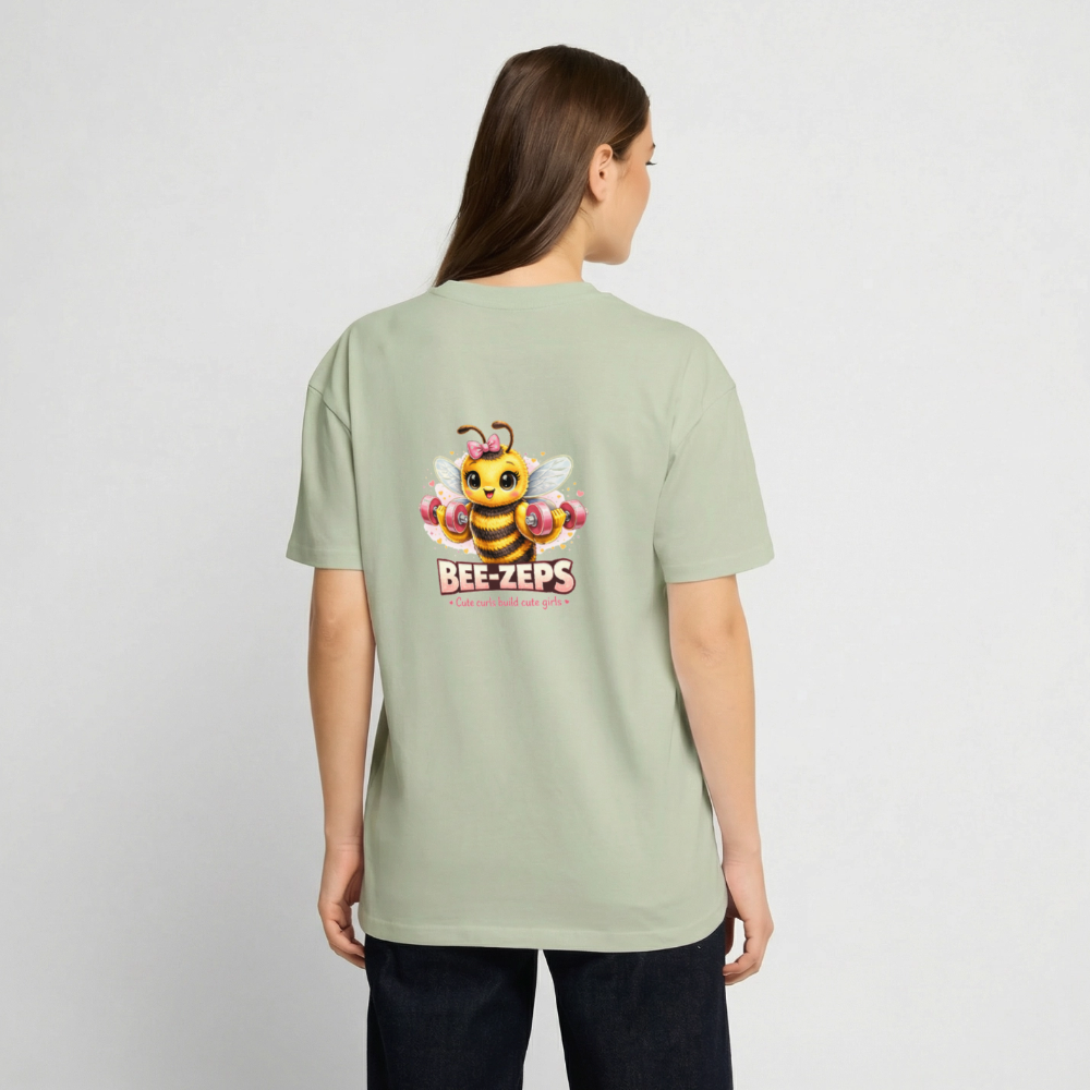 Heavy Oversize T-Shirt - Leichtes Salbeigrün 