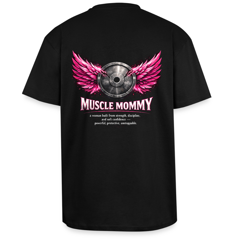 Heavy Oversized T-Shirt bee - Schwarz