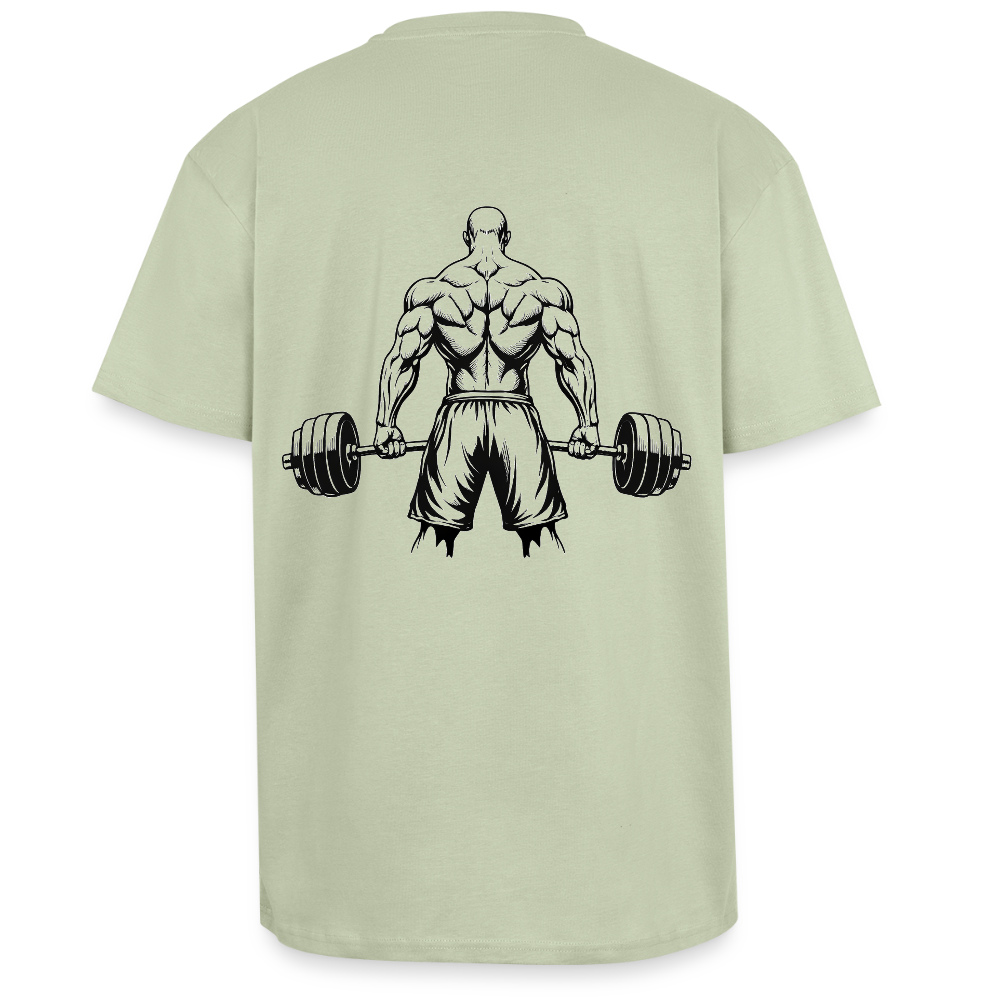 Heavy Oversize T-Shirt - Leichtes Salbeigrün 