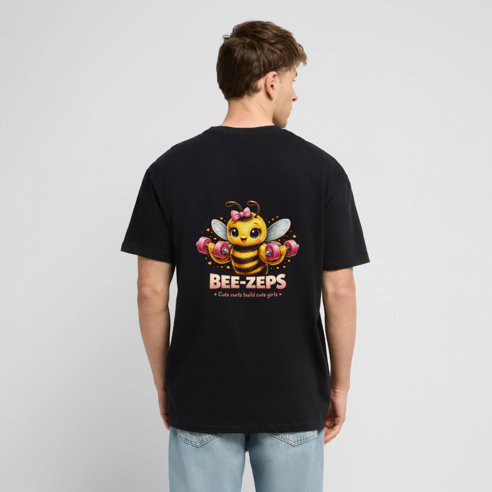 Heavy Oversized T-Shirt bee - Schwarz