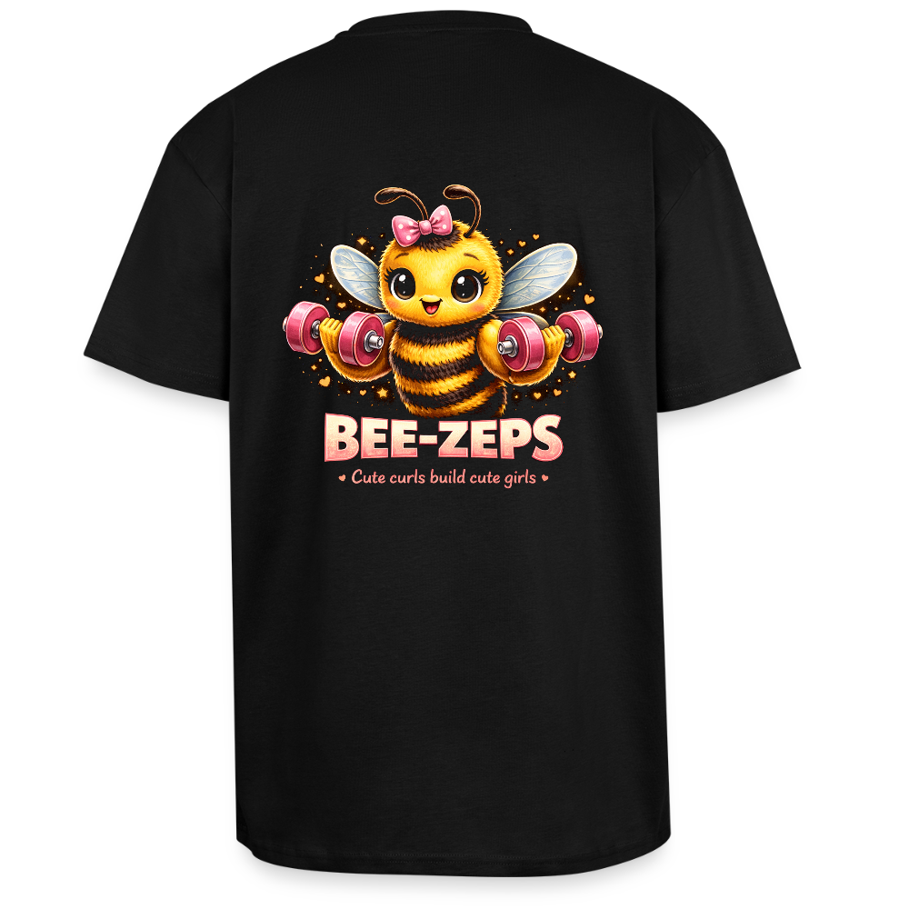 Heavy Oversized T-Shirt bee - Schwarz