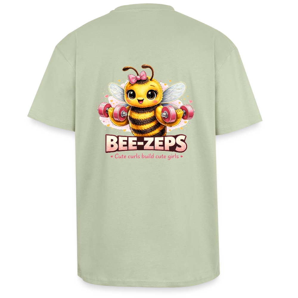 Heavy Oversize T-Shirt - Leichtes Salbeigrün 